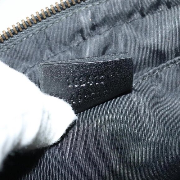 GUCCI Guccissima Waist bag Nylon Black 162417 Auth bs25059 - Picture 11 of 16